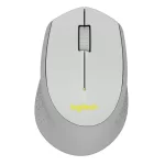 mouse logitech m280 inalambrico 2.4 ghz 1000 dpi conexión usb color blanco y gris