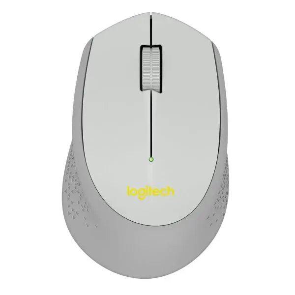 mouse logitech m280 inalambrico 2.4 ghz 1000 dpi conexión usb color blanco y gris