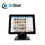 monitor táctil lcd 15" 3nstar sin bisel tcm008vh, 6ms, resolucion1024 x 768, 400cd/m²,hdmi, usb, vga