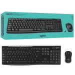 kit teclado y mouse logitech mk270, conexion inalambrica usb, color negro