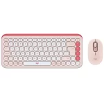 kit teclado y mouse logitech pop icon, conexion bluetooth, color rosado
