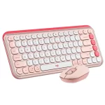 kit teclado y mouse logitech pop icon, conexion bluetooth, color rosado