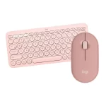 Combo Logitech Bluetooth K380 y M350S Color Rosado