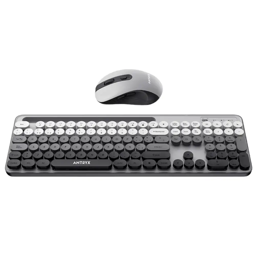 1-17-4.webp Kit Antryx teclado y mouse WS 970, conexion inalambrica, color gris - Imagen 1