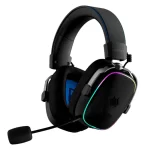Audifono Antryx Apolo 500 Trix, con microfono, luces RGB, bluetooth, color negro