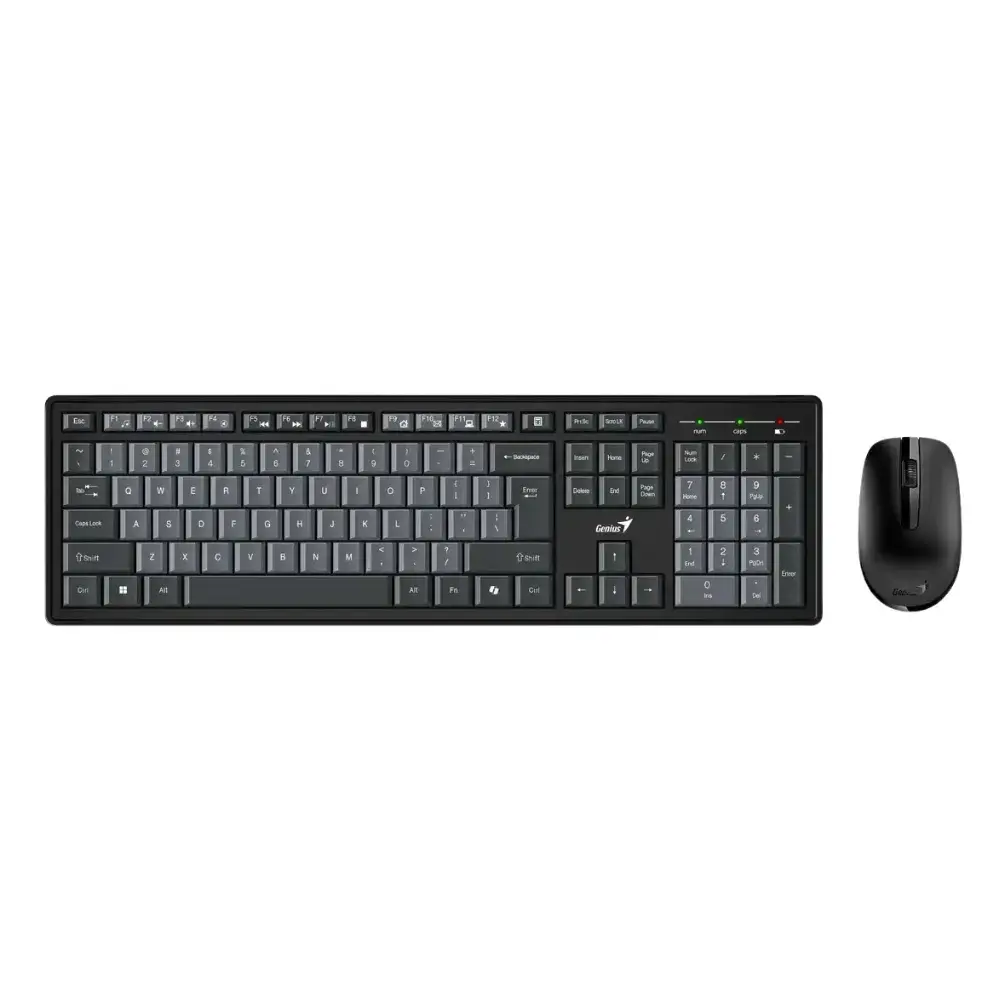 1-25-1.webp Combo Teclado Genius y Mouse Wireless Smart KM-8200 AI Copilot Usb Negro - Imagen 1
