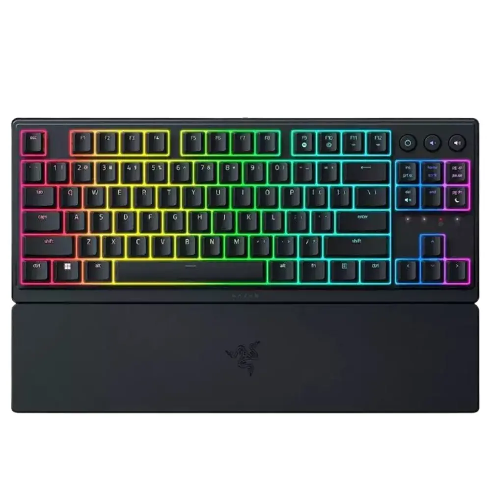 1-28.webp Teclado Razer Ornata V3 TKL, peril de menbrana, RGB chroma, color negro - Imagen 1