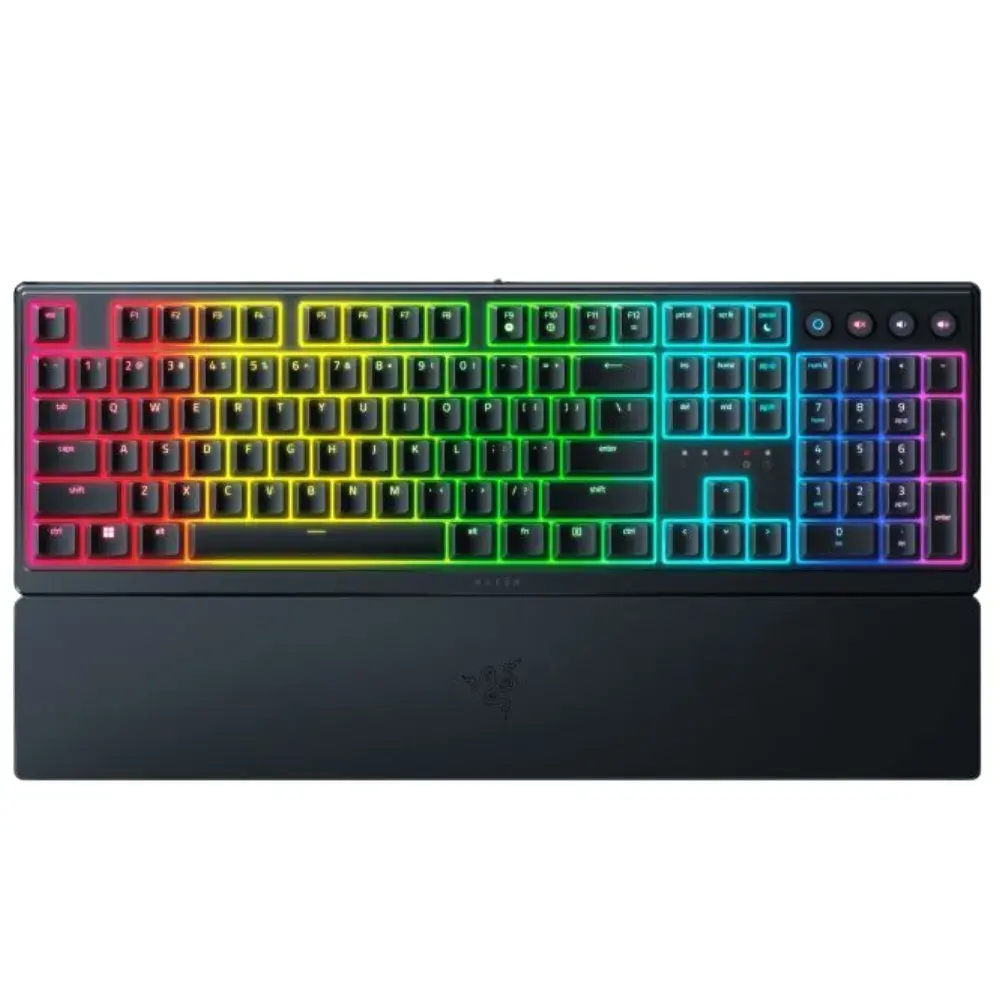 1-29.webp Teclado Razer Ornata V3, perfil de membrana, RGB, color negro - Imagen 1