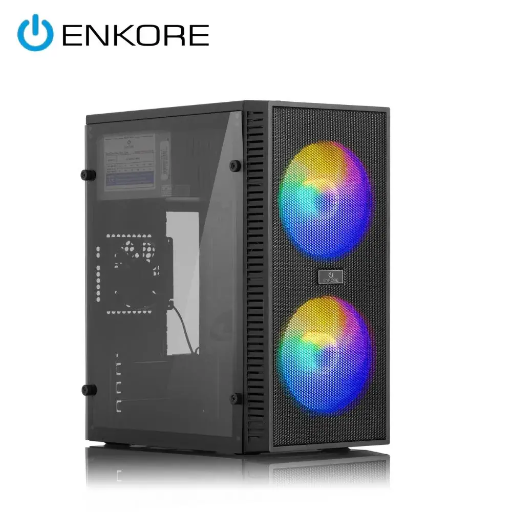 1-3-7.webp Case Gamer Enkore ENC3003 Kingdom Panel Lateral Acrílico con 4 Slots de Expansión - Imagen 1