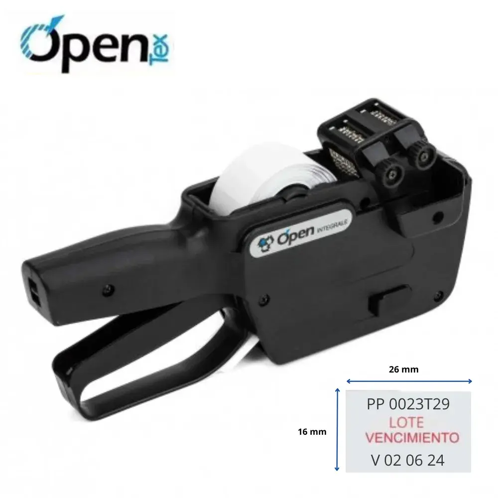 1-9-6.webp Pistola Codificadora Open C20 Integrale 2 Lineas Letras y Números - Imagen 1