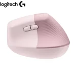 Mouse Logitech Lift Vertical ergonomico, conexion bluetooth y USB, 4000 DP, color rosa - Imagen 4