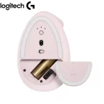 Mouse Logitech Lift Vertical ergonomico, conexion bluetooth y USB, 4000 DP, color rosa - Imagen 5