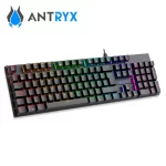 Kit teclado y mouse gamer Antryx GC 3100, switch azul, USB, luces RGB Rainbow, color negro - Imagen 3