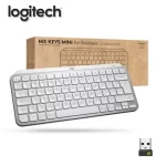 Teclado Logitech MX Keys mini, conexion inalambrica, sesores de proximidad, color gris palido - Imagen 3