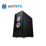 Case gamer Antryx RX 460 Mesh, FAN X3, con vidrio templado, USB, color negro - Imagen 2