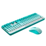 Kit Antryx teclado y mouse WS 970, conexion inalambrica, color verde - Imagen 2