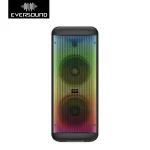 Parlante Bluetooth con microfono alambrico Eversound Vibratto 8″ x 2 EV 5008 RGB - Imagen 2