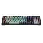 Teclado mecanico Antryx MK860L, switch azul, luces RGB Rainbow, color negro y gris - Imagen 2