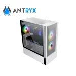 Case gamer Antryx RX 460 Mesh, FAN X3, con vidrio templado, USB, color blanco - Imagen 3
