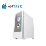 Case gamer Antryx RX 460 Mesh, FAN X3, con vidrio templado, USB, color blanco - Imagen 2