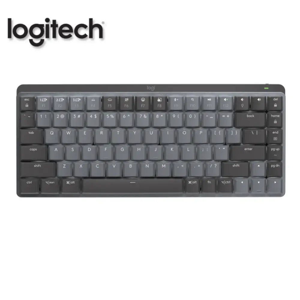 22-3.webp Teclado Logitech Mx Mechanical Mini, conexion inalambrica, iluminacion blanca, color negro - Imagen 1