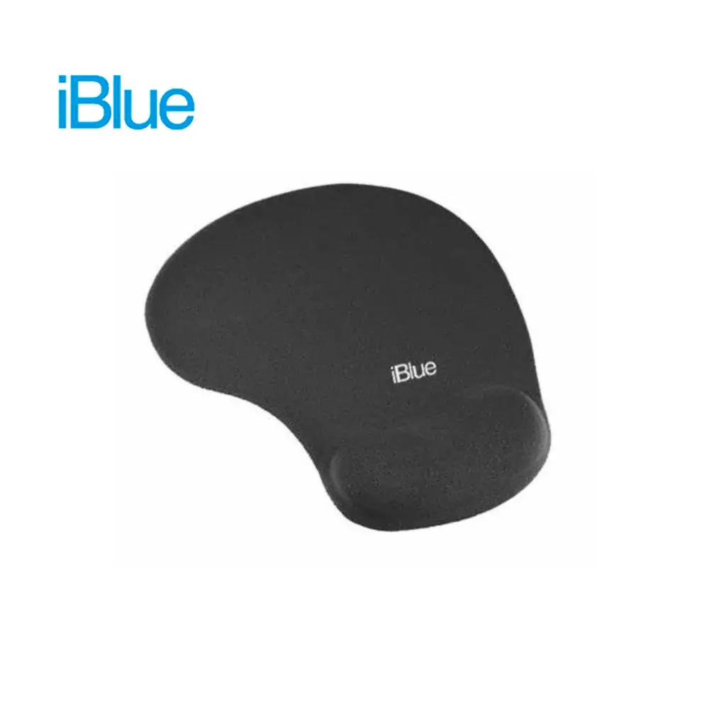 28-1-2.webp Pad mouse IBLUE MD c/DESCANSADOR (BLACK) - Imagen 1