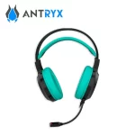 Audifono gamer Antryx Iris K, cancelacion de ruido, 7.1 virtual, con microfono, USB, color turquesa - Imagen 2