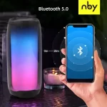 Parlante Bluetooth 5.0 NBY RGB LED 10W Batería recargable - Imagen 3