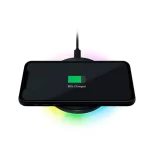 Cargador Inalámbrico Razer Charging Pad USB C, 10w, iluminacion RGB, color negro - Imagen 3