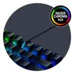 Teclado Razer Blackwidow V3 Mecanico Switch Yellow 80M US Chroma Black - Imagen 3