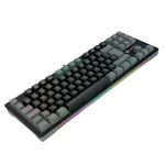 Teclado mecanico Antryx MK840L TKL, switch azul, luces RGB Rainbow, color negro y gris - Imagen 3