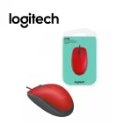 Mouse alambrico Logitech M110, silent, USB, color rojo - Imagen 3