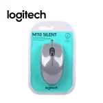 Mouse alambrico Logitech M110, silent, USB, color plomo - Imagen 3