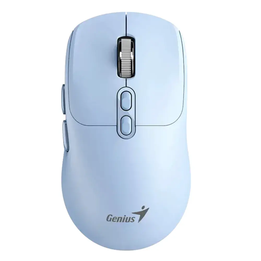 4-25.webp Mouse Genius Nx-8080s Dual Wireless y Bluetooth Silent 7-Bot color Celeste - Imagen 1