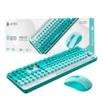 Kit Antryx teclado y mouse WS 970, conexion inalambrica, color verde - Imagen 4
