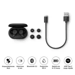 Audífonos Bluetooth True Wireless Philips TAT1207 Negro - Imagen 4