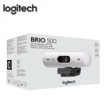Camara web Logitech Full HD 1080p Brio 500, color blanco - Imagen 4