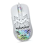 Mouse Gamer Alambrico Micronics Warrior MIC GM827W RGB DPI 7200 Color Blanco - Imagen 2