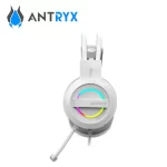 Audifono gamer Antryx Iris W, cancelacion de ruido, 7.1 virtual, con microfono, USB, color gris - Imagen 4