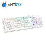 Kit gamer Antryx audífono, teclado y mouse GC 3100 X3, switch azul, RGB, alambrico, color blanco - Imagen 2