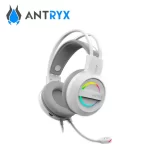 Audifono gamer Antryx Iris W, cancelacion de ruido, 7.1 virtual, con microfono, USB, color gris - Imagen 2