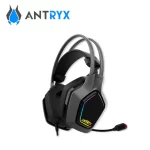 Audifono Antryx Enigma SE, con microfono, luces RGB, USB, color gris - Imagen 2