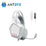 Audifono Antryx Enigma SE, con microfono, luces RGB, USB, color blanco - Imagen 3