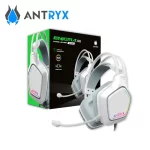 Audifono Antryx Enigma SE, con microfono, luces RGB, USB, color blanco - Imagen 4