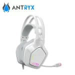 Audifono Antryx Enigma SE, con microfono, luces RGB, USB, color blanco - Imagen 2