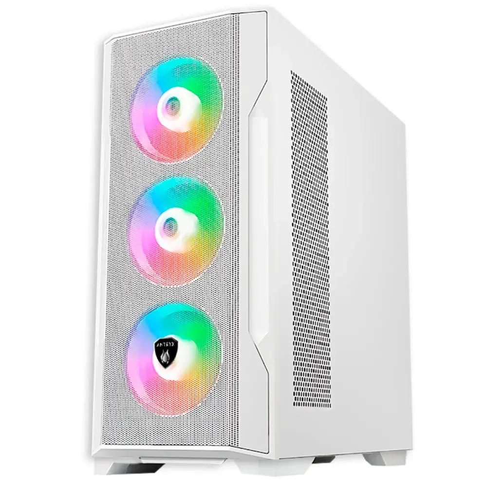 Case-FX710-White-1.webp Case gamer Antryx FX 710 ARGB Fan X4, conexion USB, sin fuente, color blanco - Imagen 1