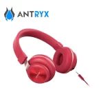 Audifono Antryx DS H650, con microfono, jack 3.5mm, color rojo - Imagen 3