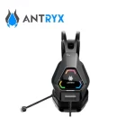 Audifono gamer Antryx Raider Plus, vitual 7.1, USB, luces RGB, color negro - Imagen 2