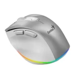 Mouse Genius Ergo 9000s Pro RGB Wireless Bluetooth Recargable Silver - Imagen 3
