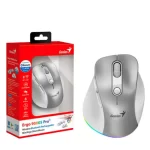 Mouse Genius Ergo 9000s Pro RGB Wireless Bluetooth Recargable Silver - Imagen 4